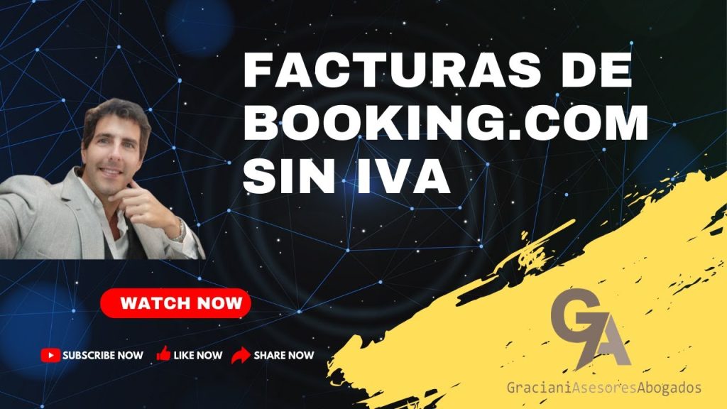 facturas booking inversión sujeto pasivo