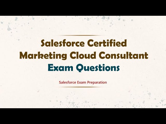 marketing cloud consultant