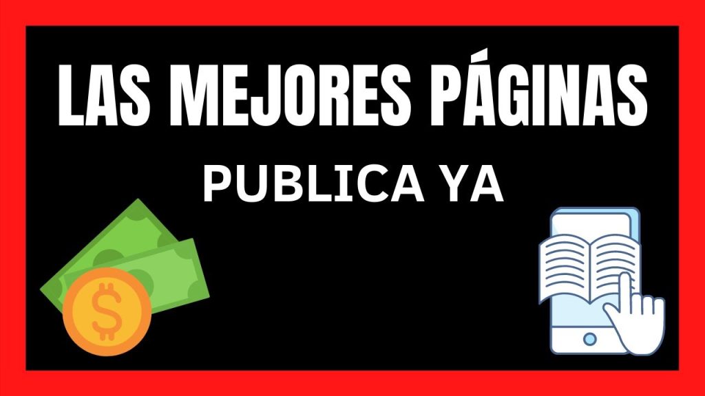 paginas para publicar libros y ganar dinero