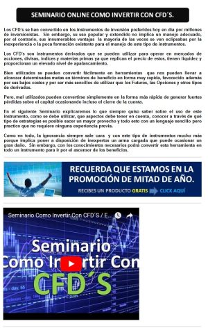 Seminario online cómo invertir con CFD