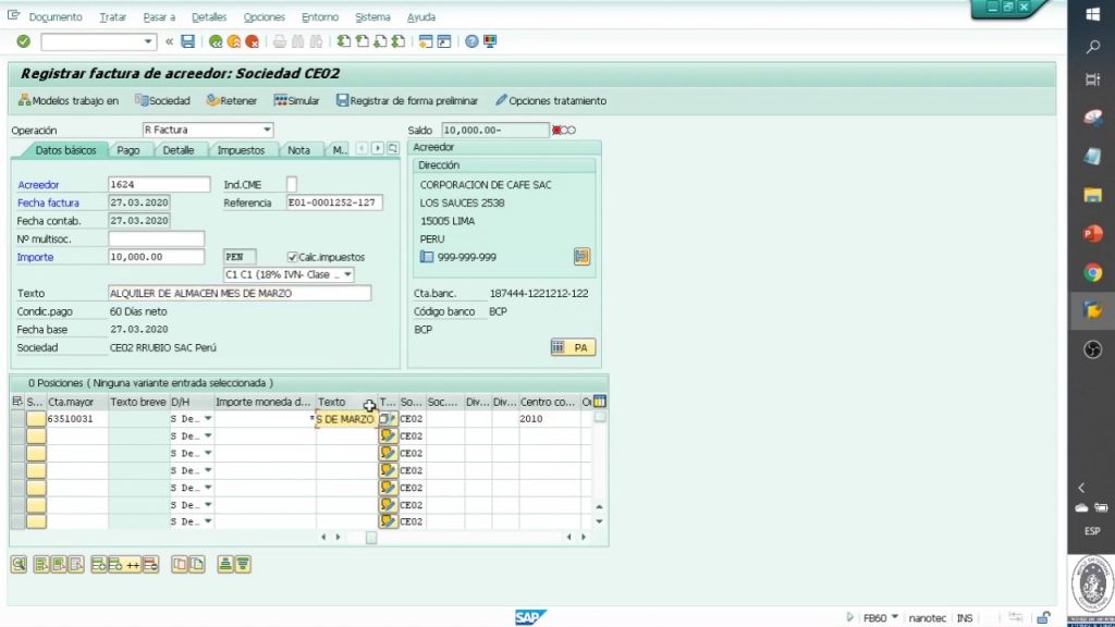 curso sap finanzas