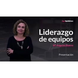 Curso de liderazgo de equipos - María Angeles Bueno Curso de liderazgo de equipos - María Angeles Bueno