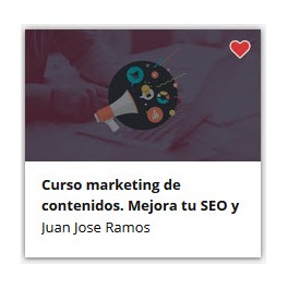 Curso Marketing de Contenidos - Mejora tu SEO y tus ventas Curso Marketing de Contenidos - Mejora tu SEO y tus ventas