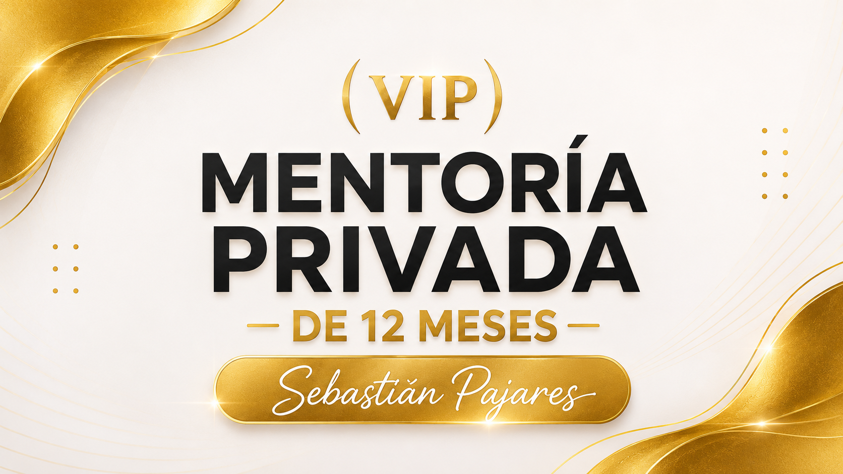 (VIP) Mentoría Privada de 12 meses con Sebastián Pajares